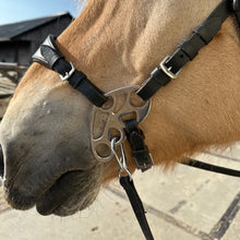 Afbeelding in Gallery-weergave laden, Different types of hackamore bridle and how to use them showing the butterfly bitless shank