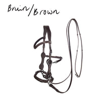 Load image into Gallery viewer, Calli hackamore bridle black + brown