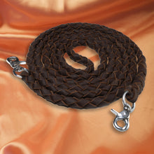 Load image into Gallery viewer, Jack braided leather reins
