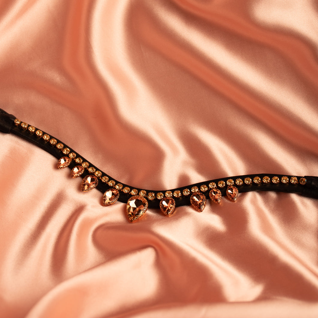Crown Jewel browband rosegold