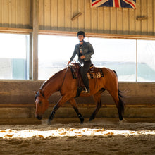 Load image into Gallery viewer, neckrope horse riding paard bitless bitloos adjustable nalanta bruin

